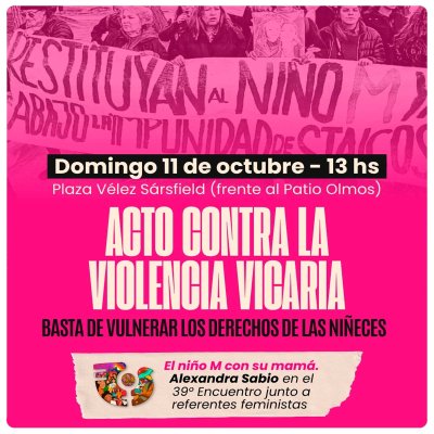 Acto contra la violencia vicaria