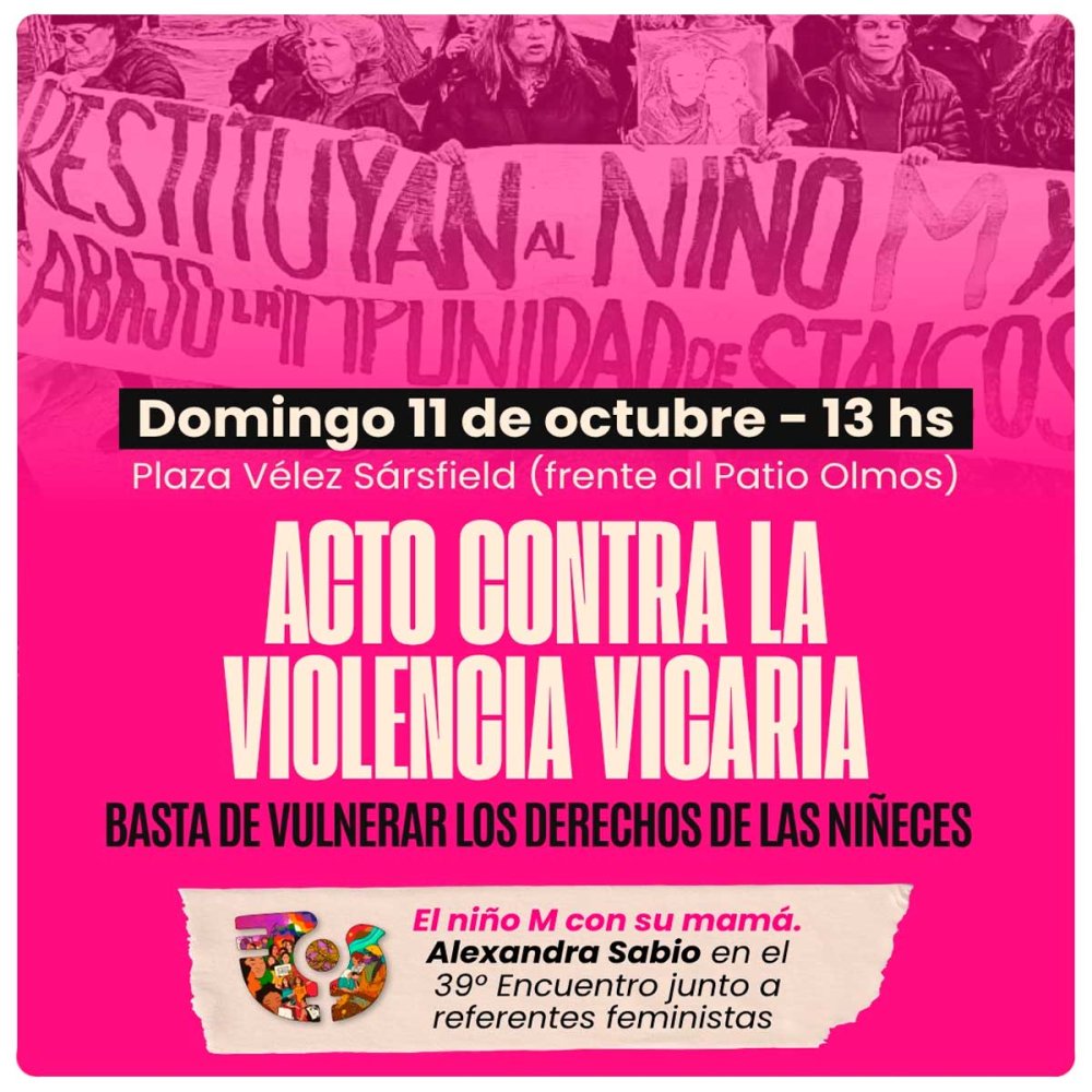 Acto contra la violencia vicaria