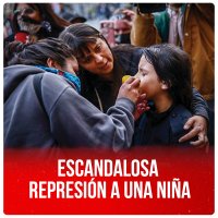 Escandalosa represión a una niña