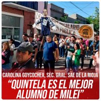 Carolina Goycochea, Sec. Gral. SAE de La Rioja / “Quintela es el mejor alumno de Milei”