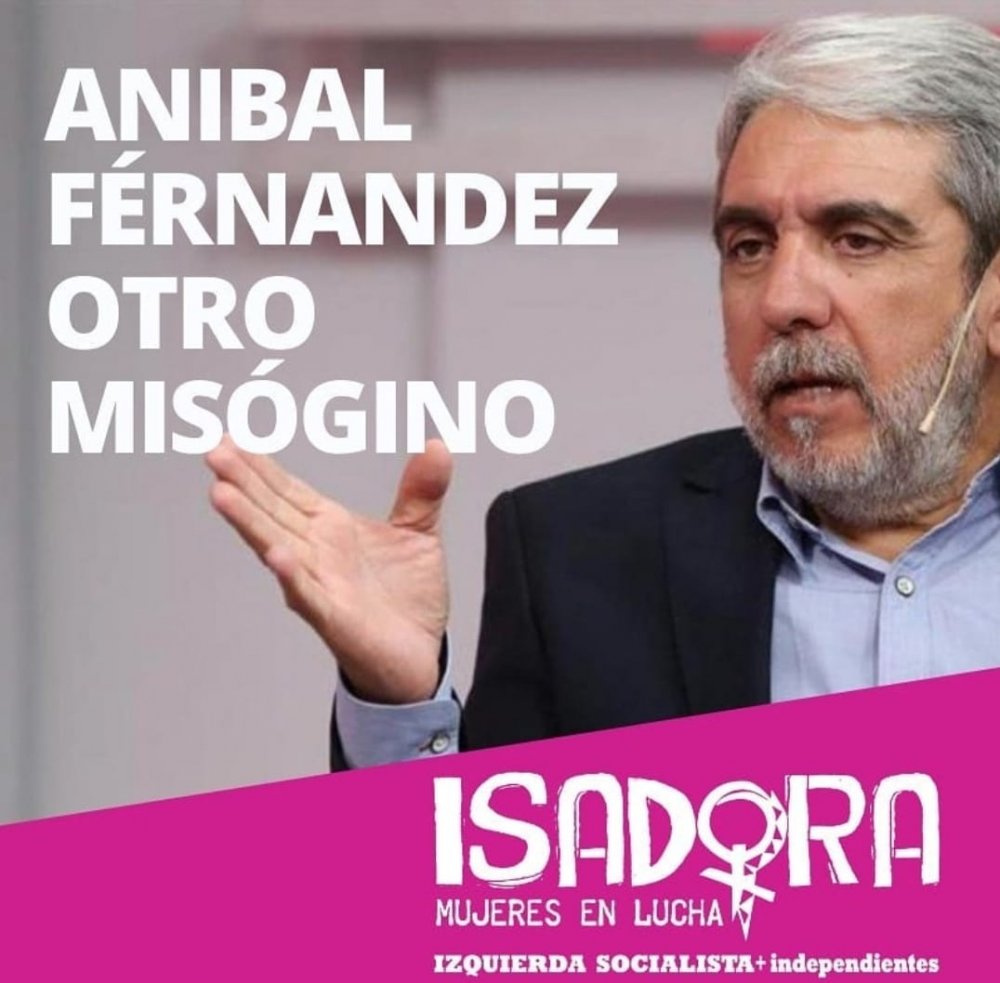 Trimarchi: “Aníbal Fernández otro misógino”