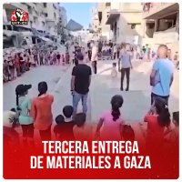 Tercera entrega de materiales a Gaza