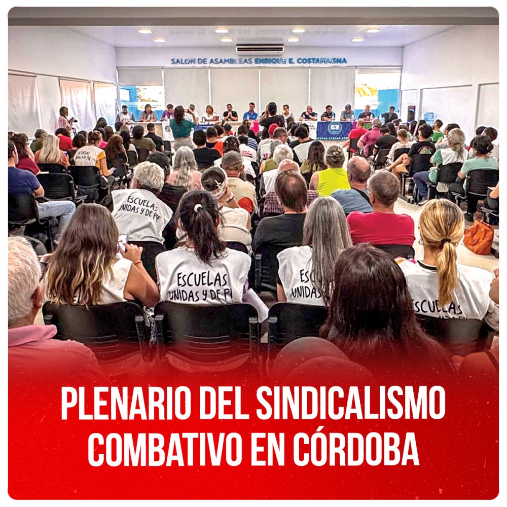 Plenario del sindicalismo combativo en Córdoba