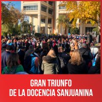 Gran triunfo de la docencia sanjuanina