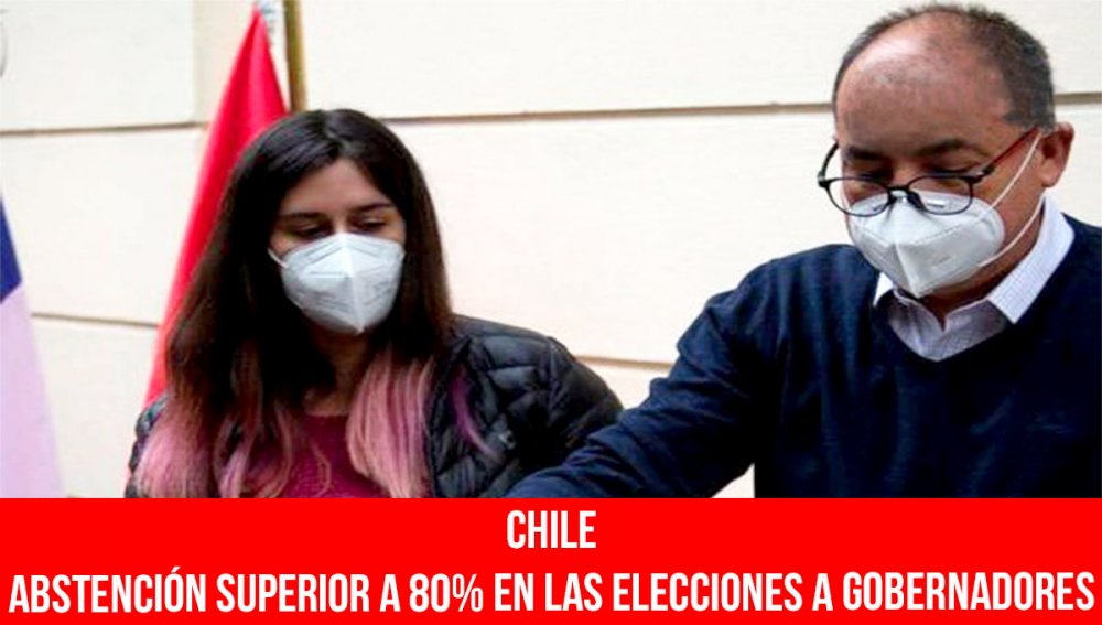 Chile: abstención superior a 80% en las elecciones a gobernadores