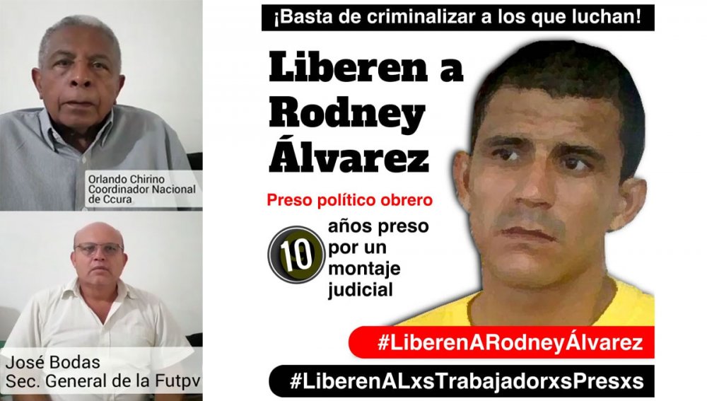 Venezuela | Rechazamos la condena a Rodney Álvarez y exigimos su libertad inmediata y plena