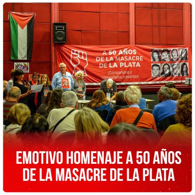 Emotivo homenaje a 50 años de la Masacre de La Plata
