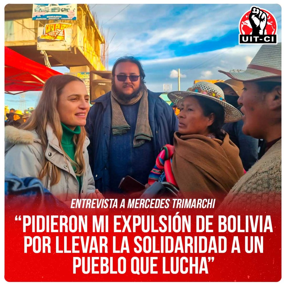 Entrevista a Mercedes Trimarchi / “Pidieron mi expulsión de Bolivia por llevar la solidaridad a un pueblo que lucha”