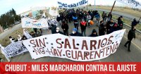 Chubut: miles marcharon contra el ajuste