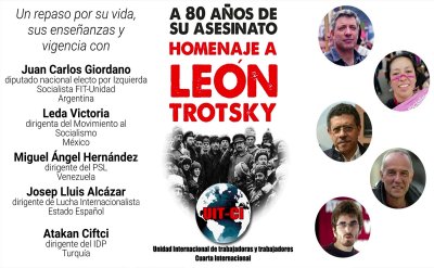 Homenaje a León Trotsky de la UIT (CI)