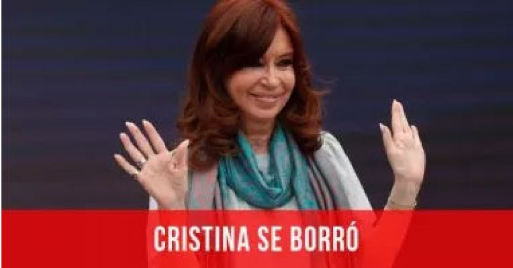 Cristina se borró