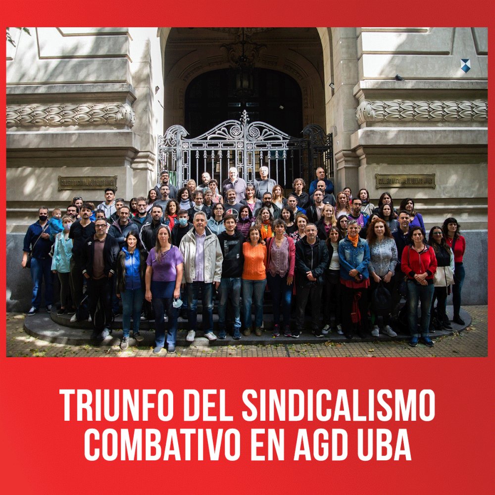 Triunfo del sindicalismo combativo en AGD UBA