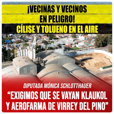Diputada Mónica Schlotthauer / “Exigimos que se vayan Klaukol y Aerofarma de Virrey del Pino”
