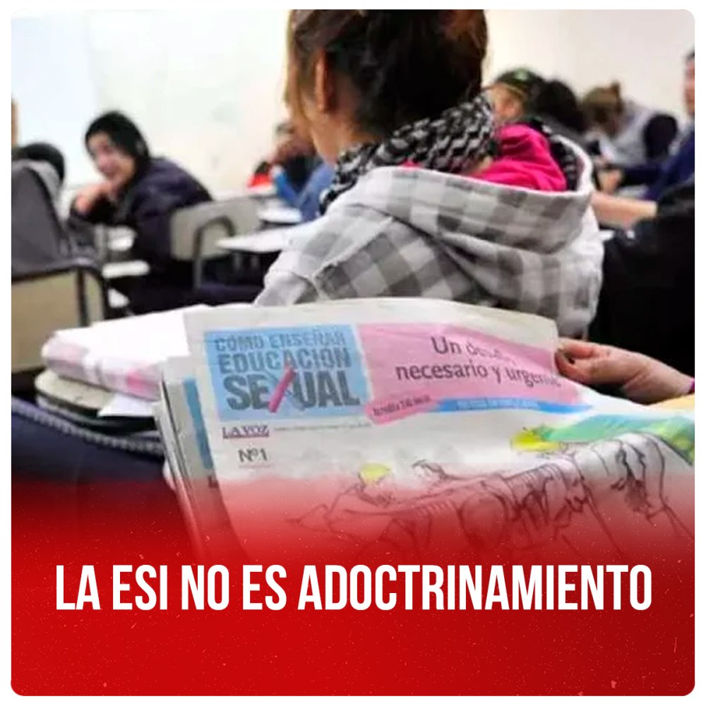 La ESI no es adoctrinamiento