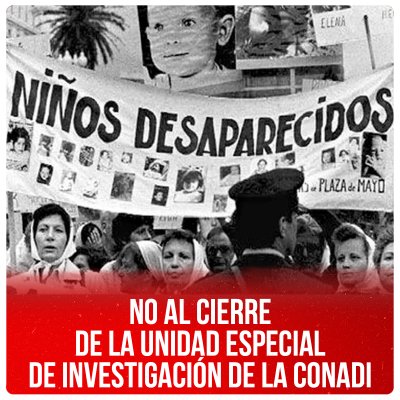 No al cierre de la Unidad Especial de Investigación de la CoNaDI