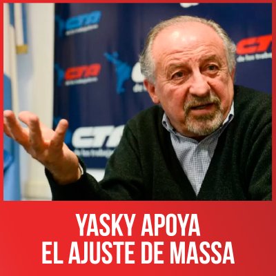 Yasky apoya el ajuste de Massa