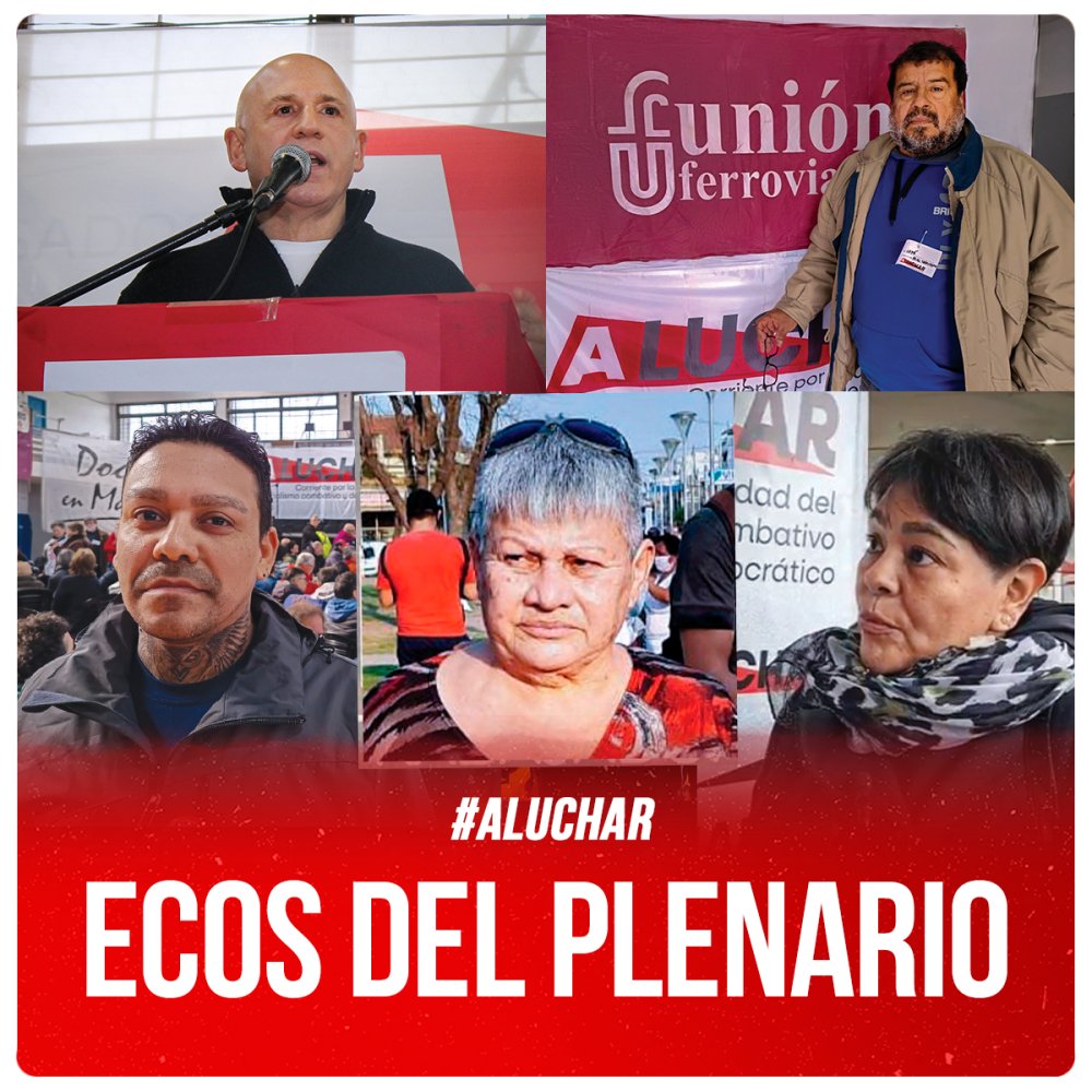 #ALuchar / Ecos del plenario