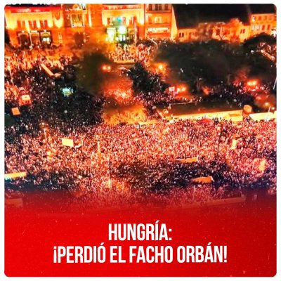 Hungría: ¡Perdió el facho Orbán!