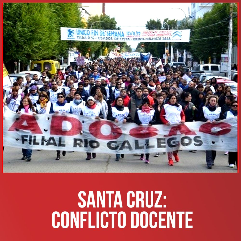 Santa Cruz: conflicto docente