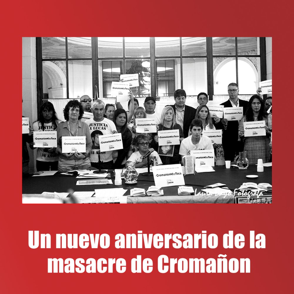 Un nuevo aniversario de la masacre de Cromañon