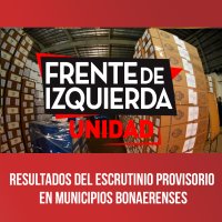 Resultados del escrutinio provisorio en municipios bonaerenses