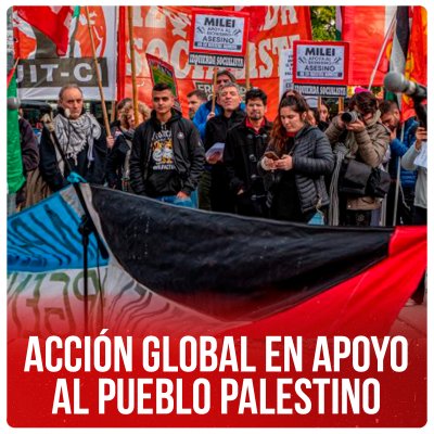 Acción global en apoyo al pueblo palestino