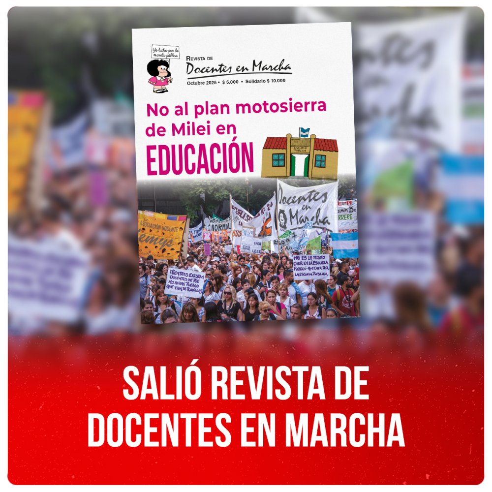Salió revista de Docentes en Marcha