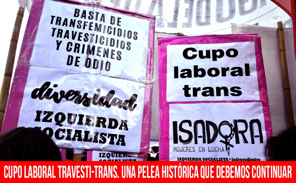 Cupo laboral travesti-trans. Una pelea histórica que debemos continuar