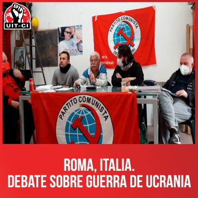 Roma, Italia. Debate sobre guerra de Ucrania