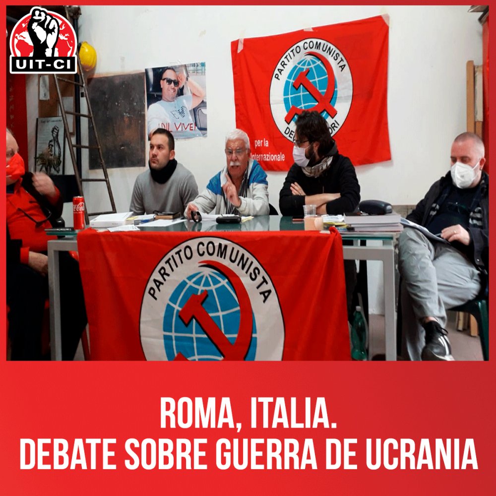 Roma, Italia. Debate sobre guerra de Ucrania