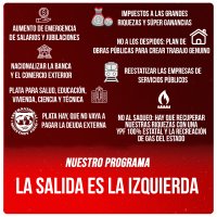 La salida es la izquierda