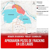 Neuquén. En audiencia “pública” escandalosa / Aprobaron pozos de fracking en los lagos