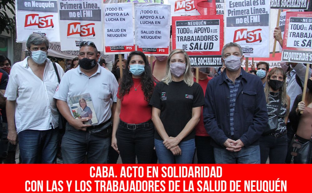 CABA. Acto en solidaridad con las y los trabajadores de la salud de Neuquén