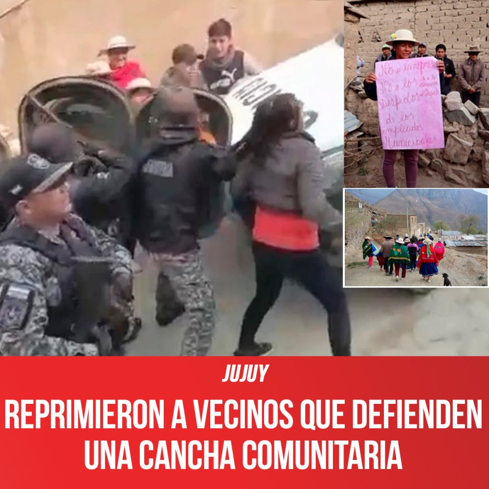 Jujuy / Reprimieron a vecinos que defienden una cancha comunitaria