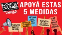 Frente de Izquierda Unidad / Apoyá estas 5 medidas