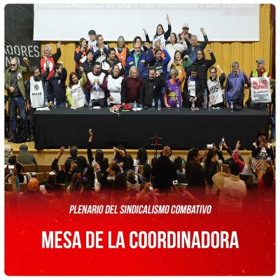 Plenario del sindicalismo combativo / Mesa de la coordinadora