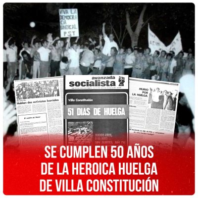 Se cumplen 50 años de la heroica huelga de Villa Constitución