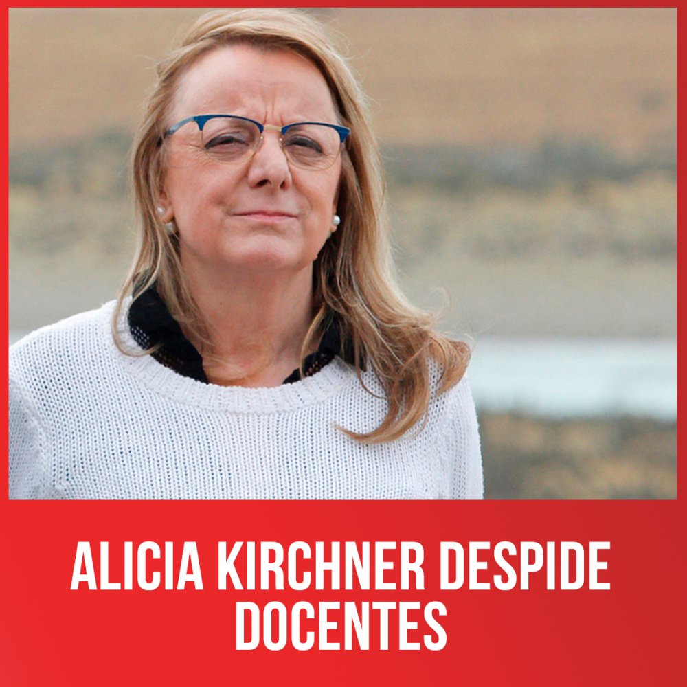 Alicia Kirchner despide docentes