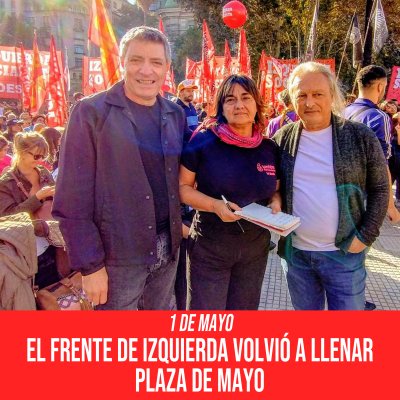 1 de Mayo / El Frente de Izquierda volvió a llenar Plaza de Mayo