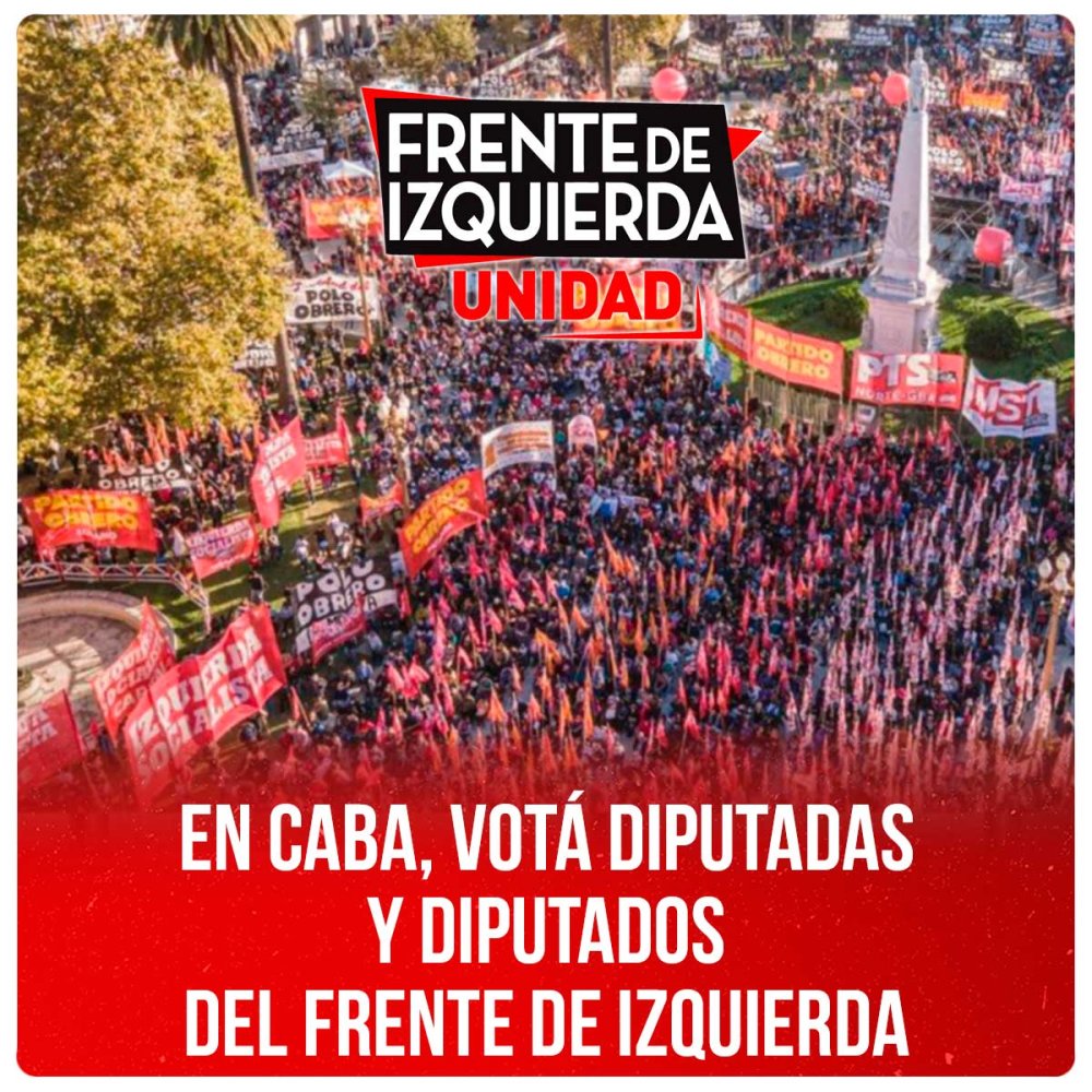 En CABA, votá diputadas y diputados del Frente de Izquierda
