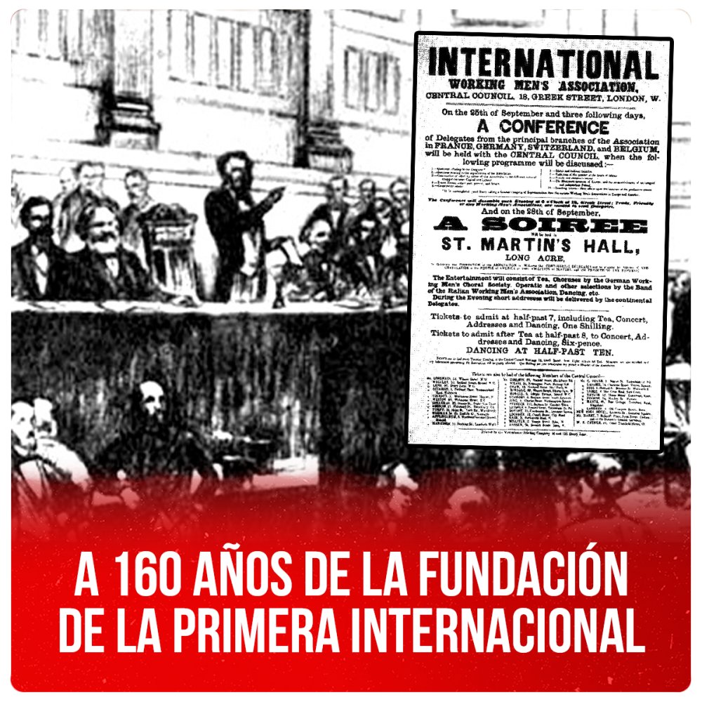 A 160 años de la fundación de la Primera Internacional