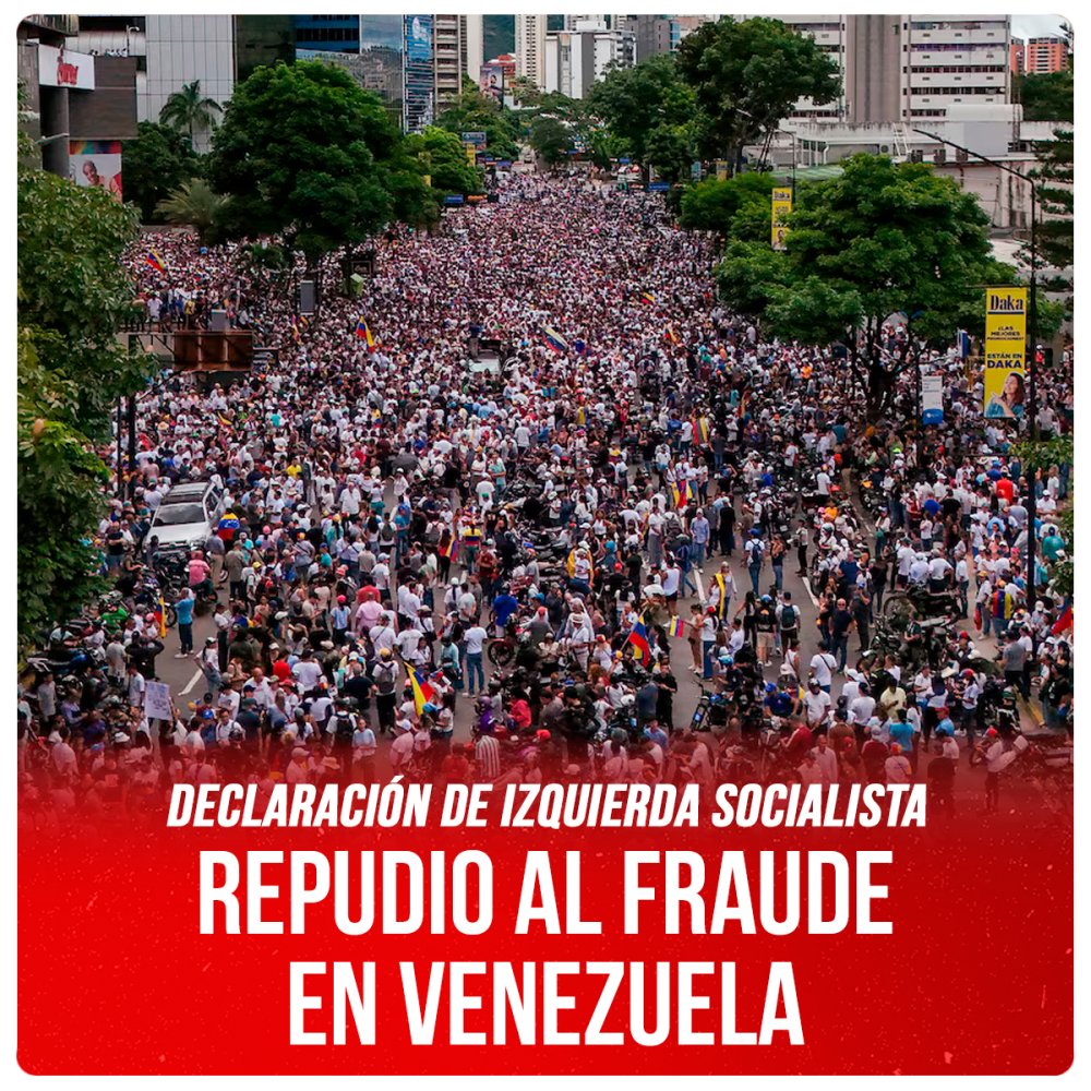 Declaración de Izquierda Socialista / Repudio al fraude en Venezuela