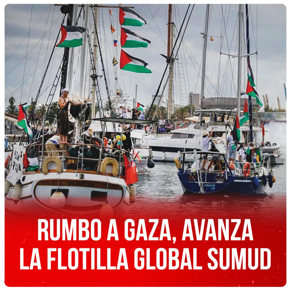 Rumbo a Gaza, avanza la Flotilla Global Sumud