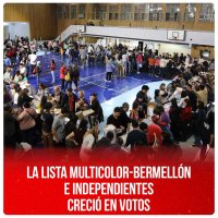 La lista Multicolor-Bermellón e Independientes creció en votos