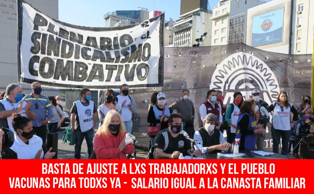 Declaración del Plenario del Sindicalismo Combativo (PSC) - Basta de ajuste a lxs trabajadorxs y el pueblo