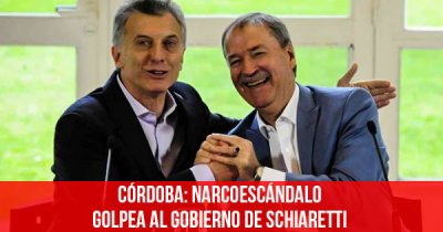 Córdoba: narcoescándalo golpea al gobierno de Schiaretti