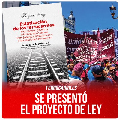 Ferrocarriles / Se presentó el proyecto de Ley