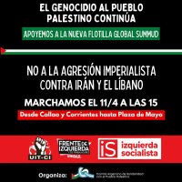 Sábado 11/4, 15 horas, Callao y Corrientes a Plaza de Mayo / Marcha contra el genocidio al pueblo palestino