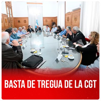 Basta de tregua de la CGT