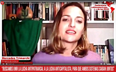 Mercedes Trimarchi: &quot;Buscamos unir la lucha antipatriarcal a la lucha anticapitalista, para que ambos sistemas caigan juntos&quot;